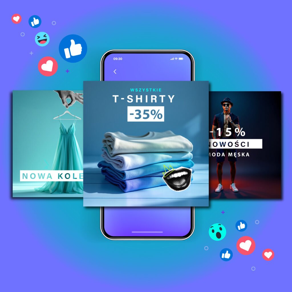 posty na social media mokup